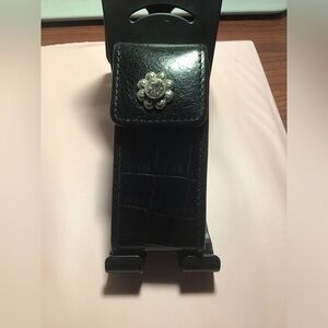 Brighton Crocodile (like) flower bling  Lipstick Case